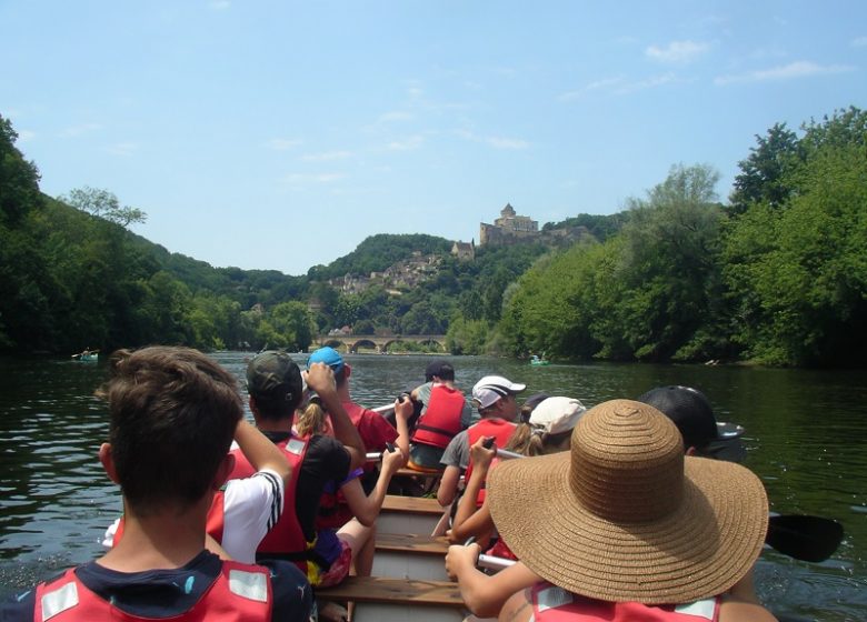 Ride along the water in a Rabaska canoe